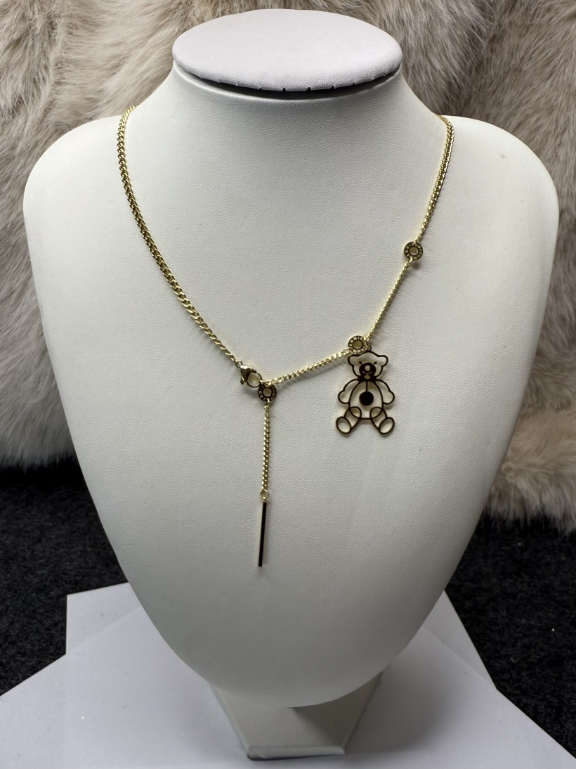 Naszyjnik uroczy misio stal nierdzewna 