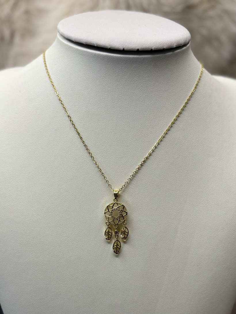 Łapacz snów delikatny złoty stał nierdzewna