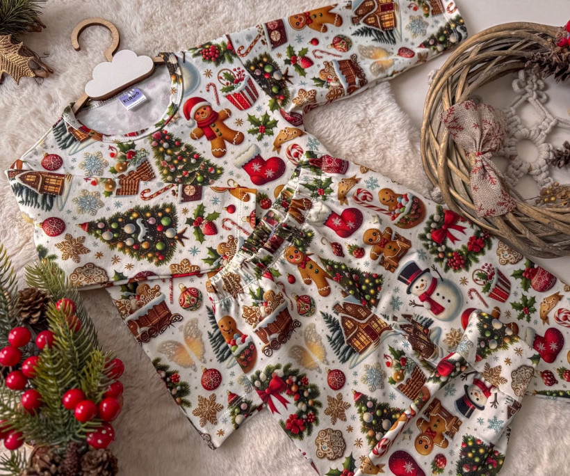 PIŻAMA MAMA ŚWIĘTA Z PIERNICZKIEM KLAWO 