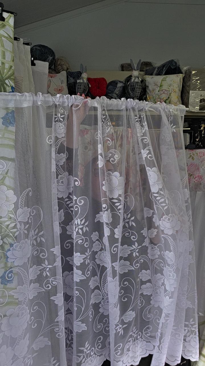 Ok 500x150cm żakard kwiatki