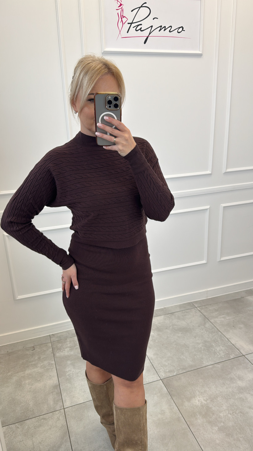 Komplet sukienka i sweterek 14053