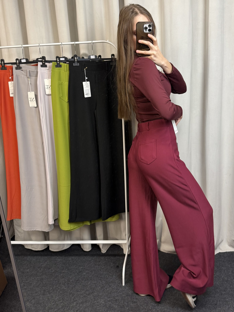 Spodnie eleganckie wysoki stan 