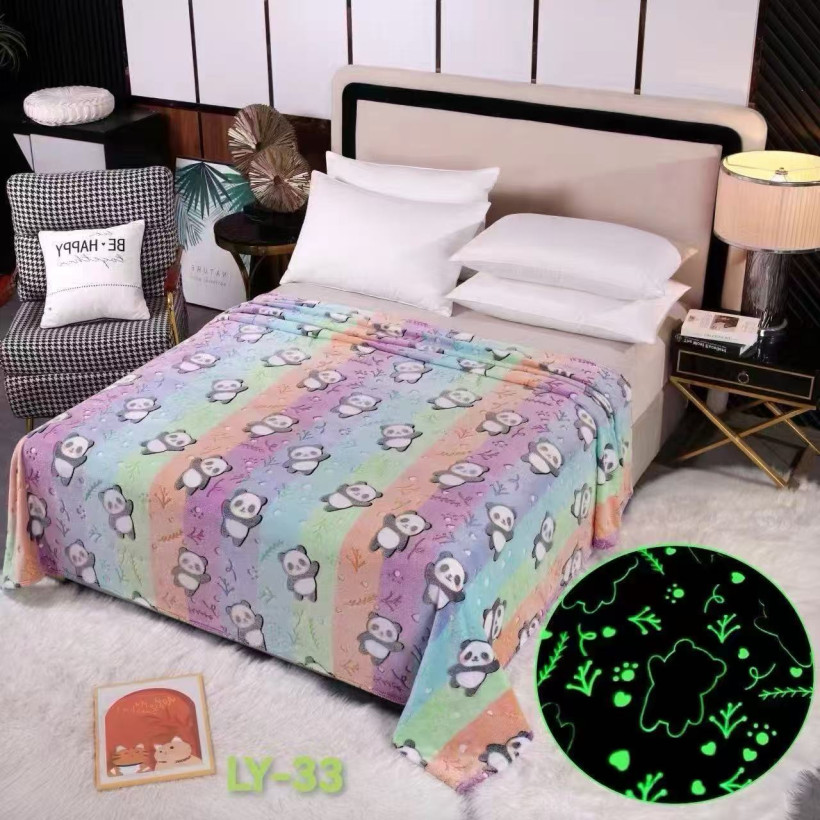 Koc świecący w ciemności 150x200