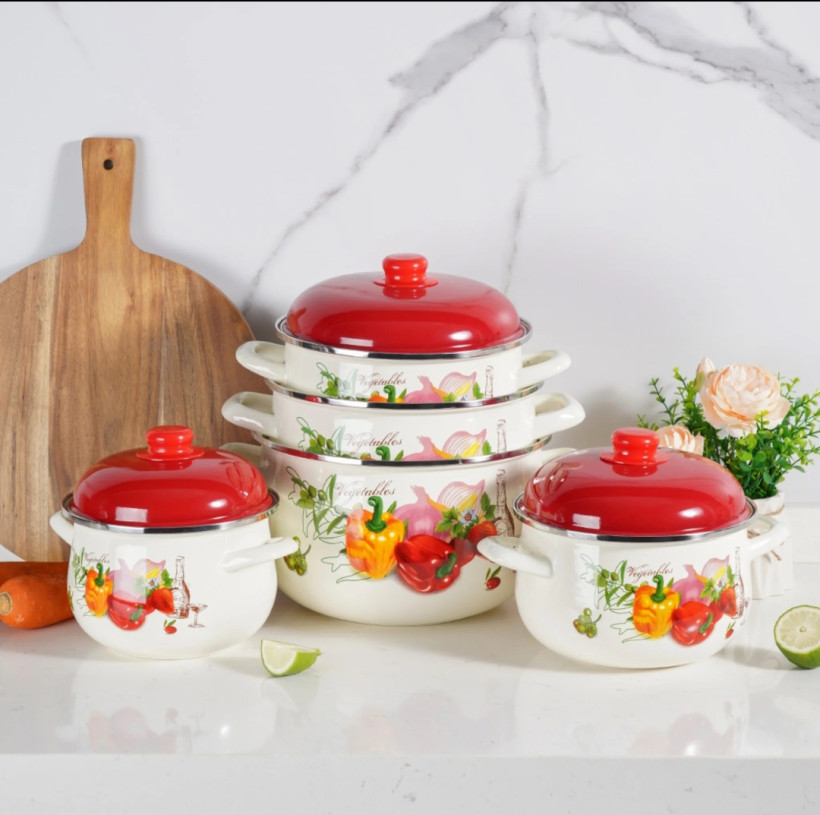 10-częściowy zestaw garnków emaliowanych - MP-2607