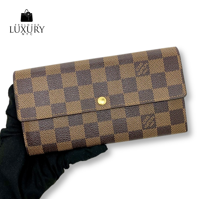 LOUIS VUITTON SLG Damier N61734 Portefeuille Sarah Long Wallet
