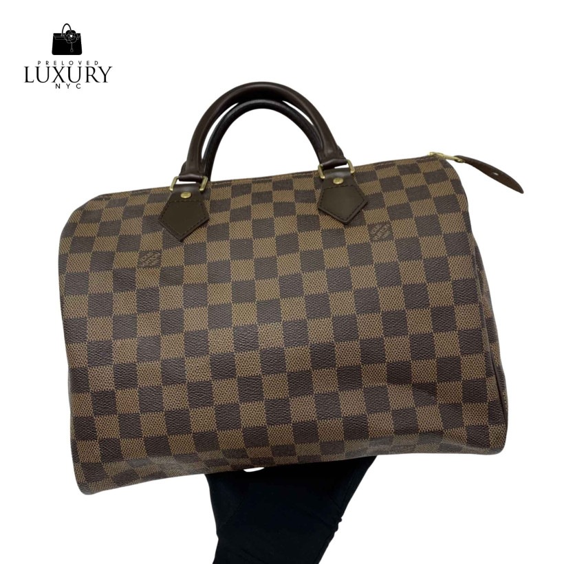 LOUIS VUITTON Bag Damier Speedy 30 With Lock No Key