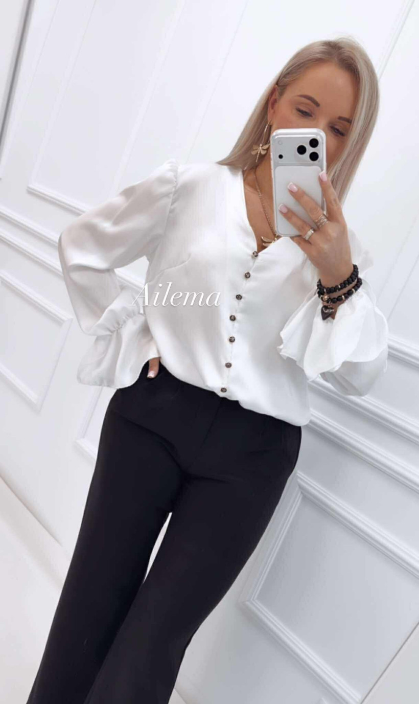 Eleganckie spodnie ZTR-2539 guma w pasie