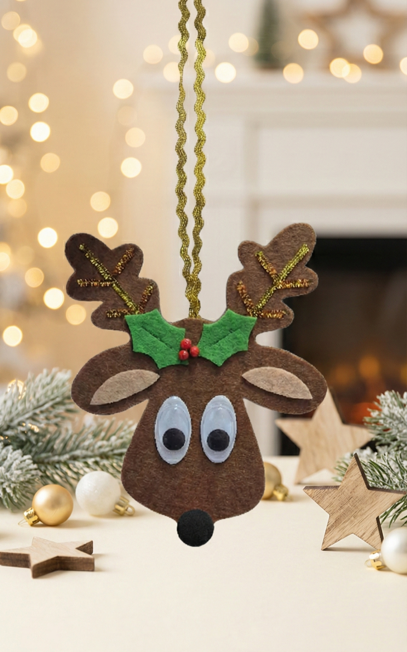 Dekoracja świąteczna Renifer do samodzielnego wykonania  DIY