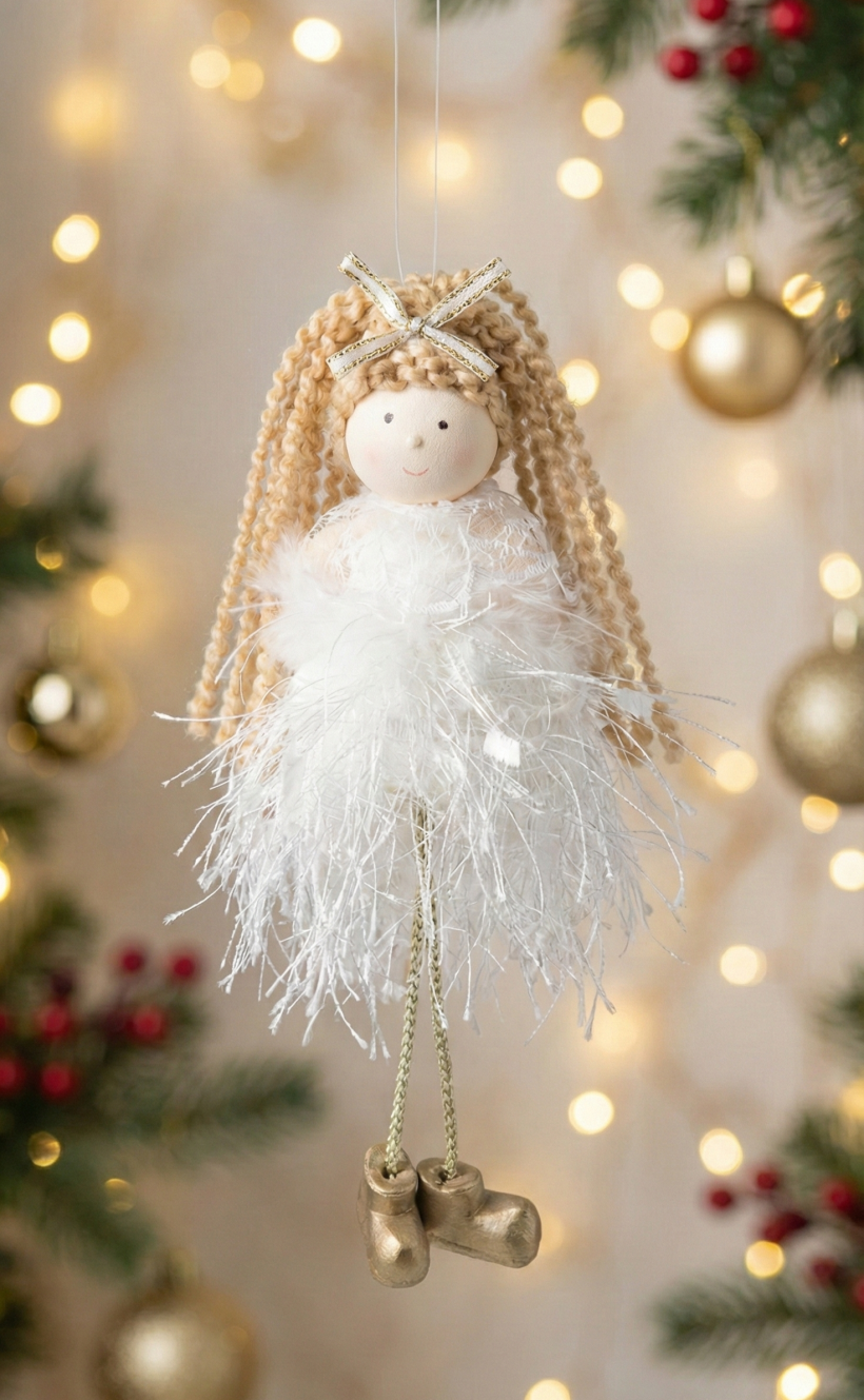 Zawieszka dekoracyjna Laleczka 17cm