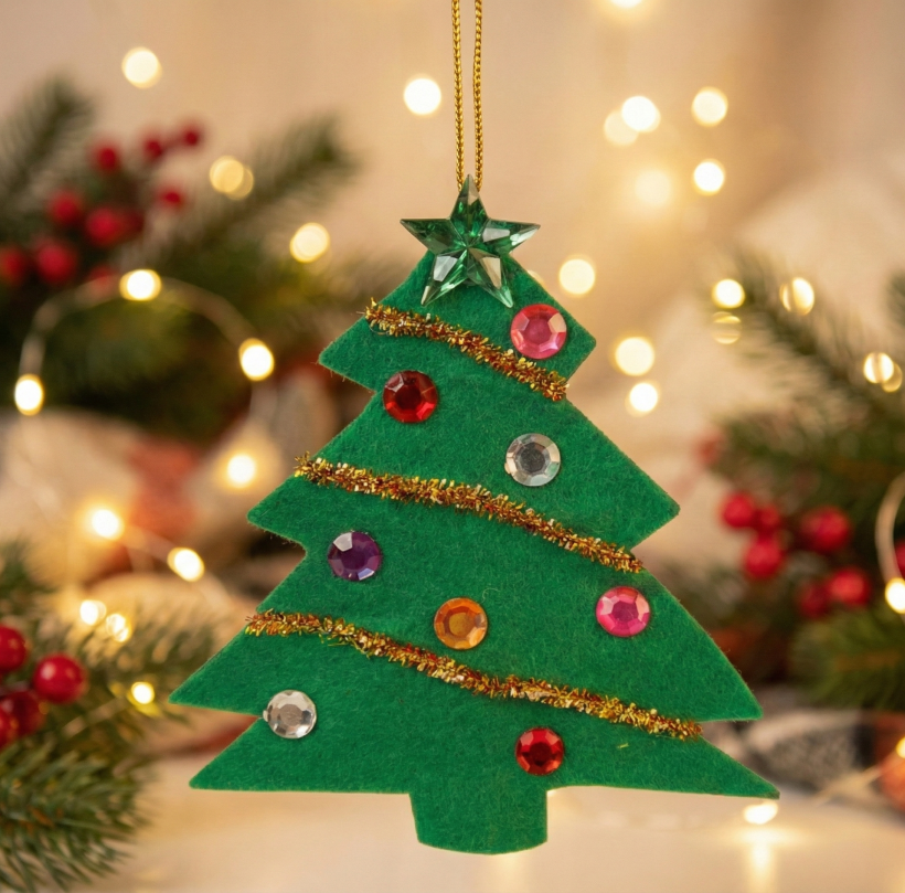 Dekoracja świąteczna Choinka do samodzielnego wykonania  DIY