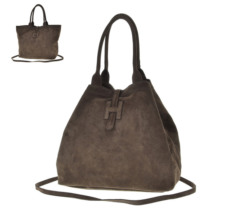 HERMESKA CZEKOLADOWA SHOPPER LAURA BIAGGI