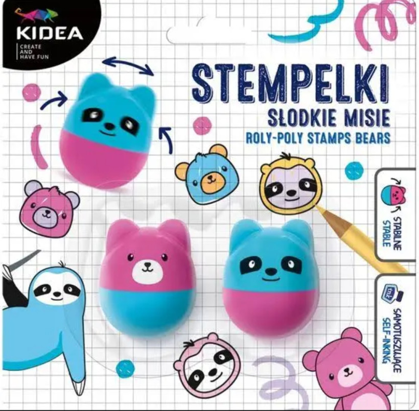 Stempelki Słodkie Misie Kidea