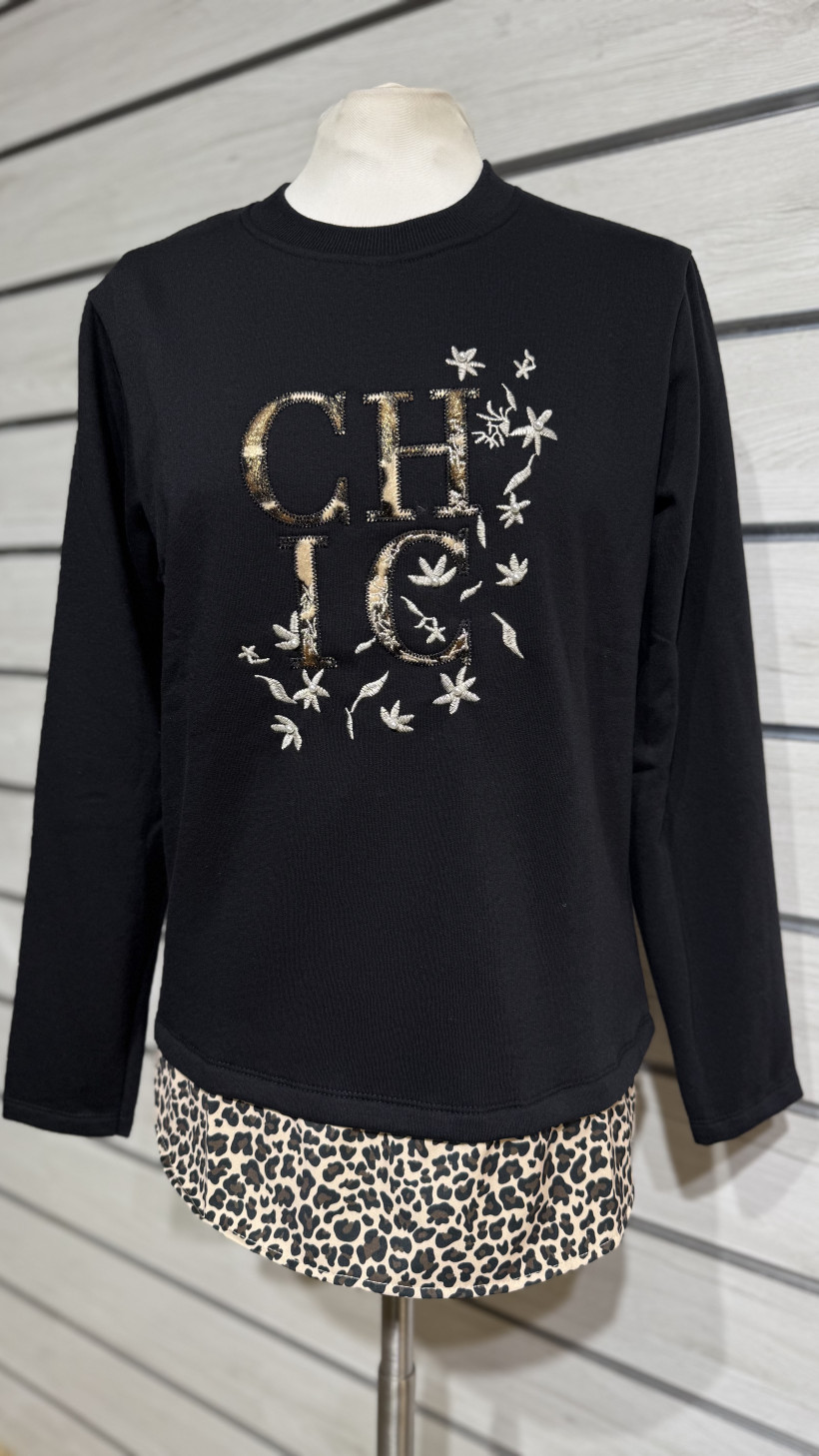 CAMISOLA CARDADA BORDADO CHIC