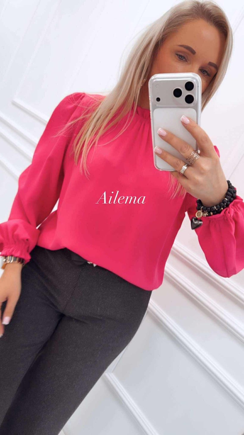 Koszula Borowiecki kk1518 falbanka przy dekolcie