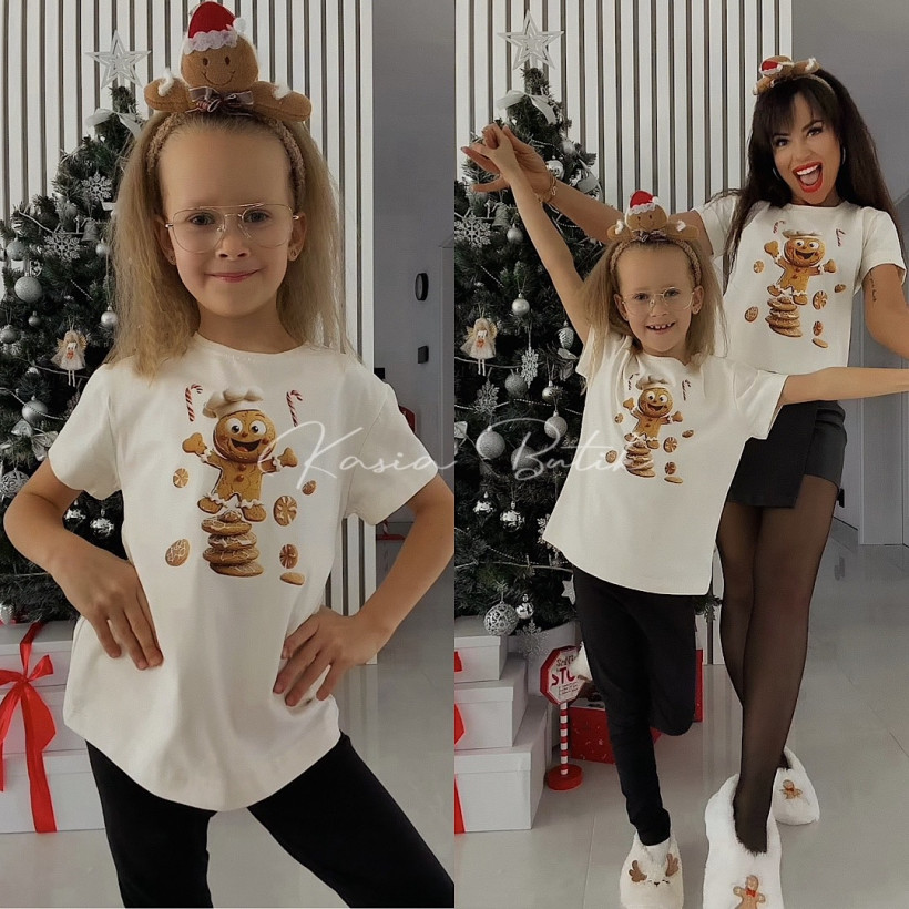 T-shirt Bawełniany Ciastek Śmietankowy KIDS