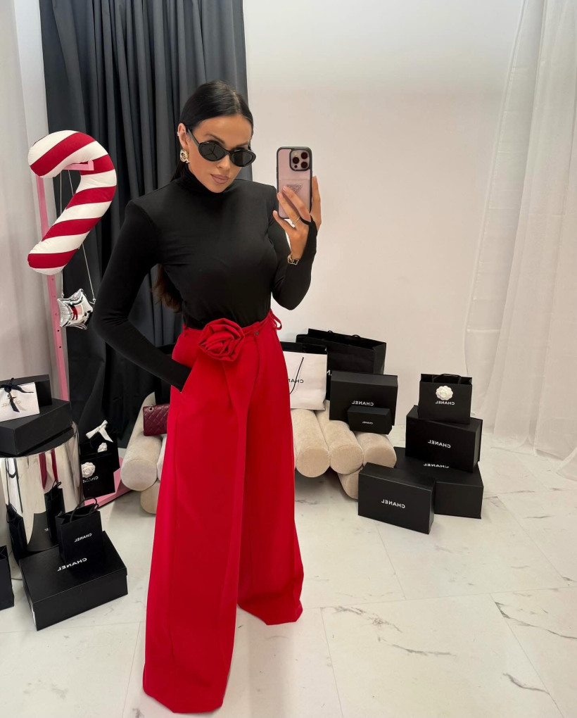 Spodnie czerwone Lamilla