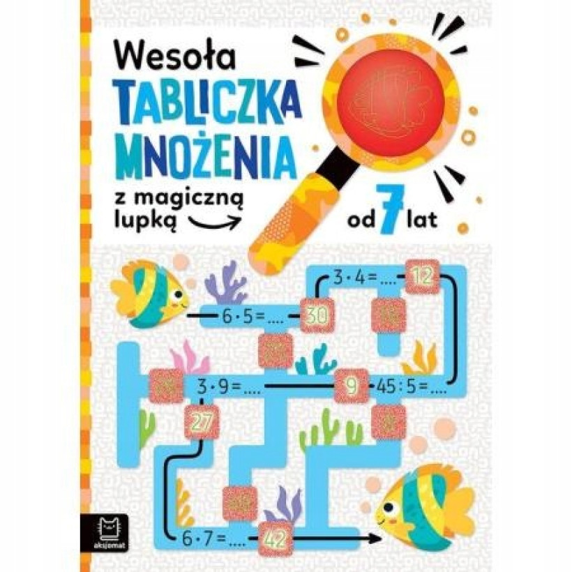 Wesoła tabliczka mnożenia z magiczną lupką, od 7 lat aksjomat