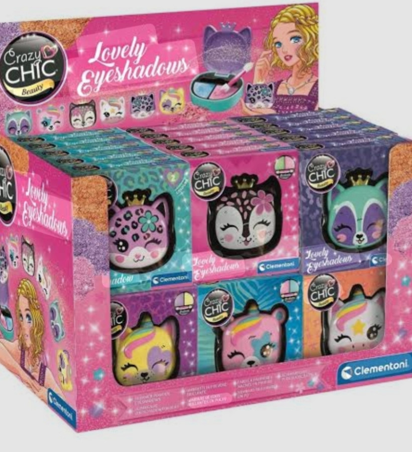 CRAZY CHIC CIENIE do powiek ZWIERZĘTA LOVELY ANIMALS 18848