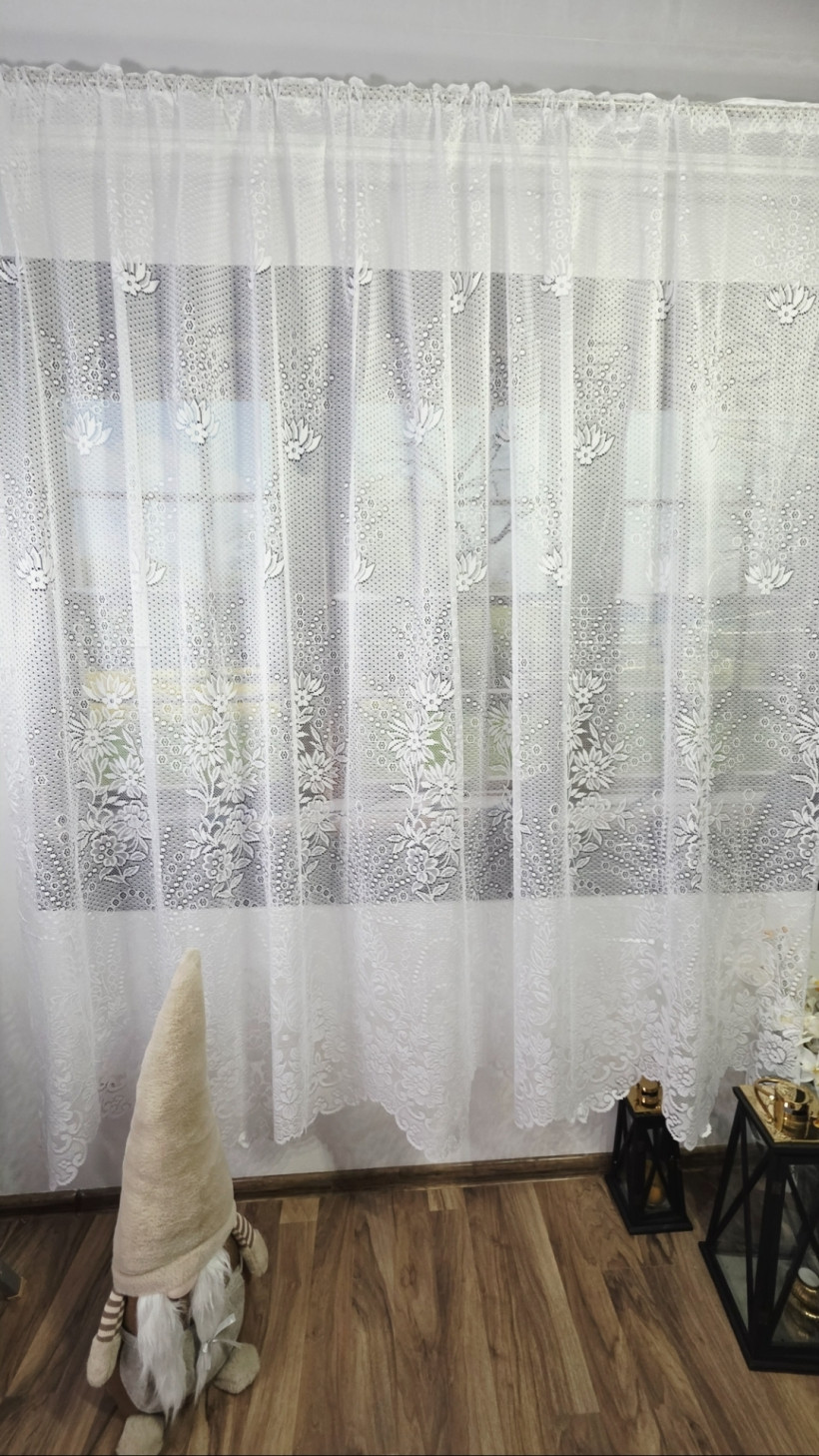 Firanka gęsta wzorem 300x 220cm