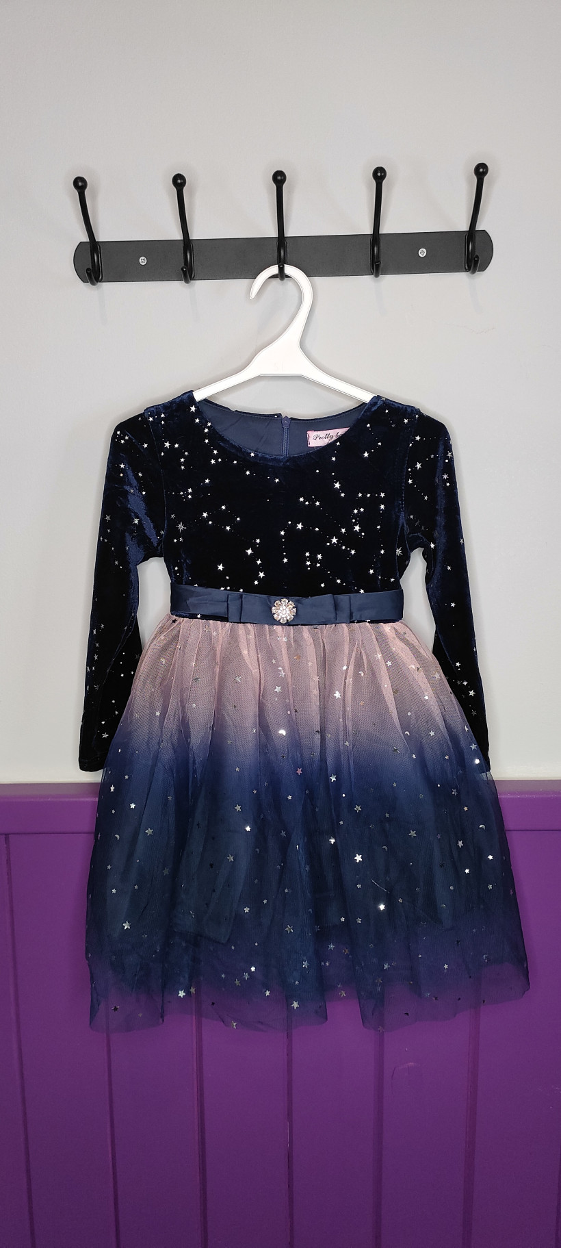 Sukienka granatowa tiul