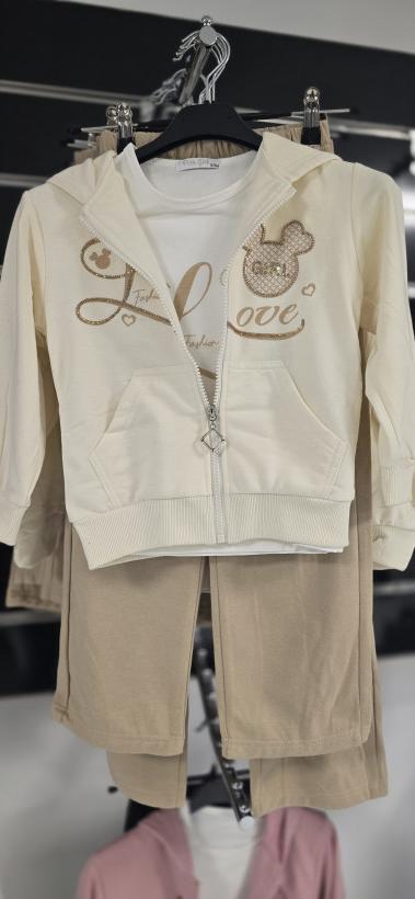 1067 CONJUNTO MENINA TRÊS PEÇAS 