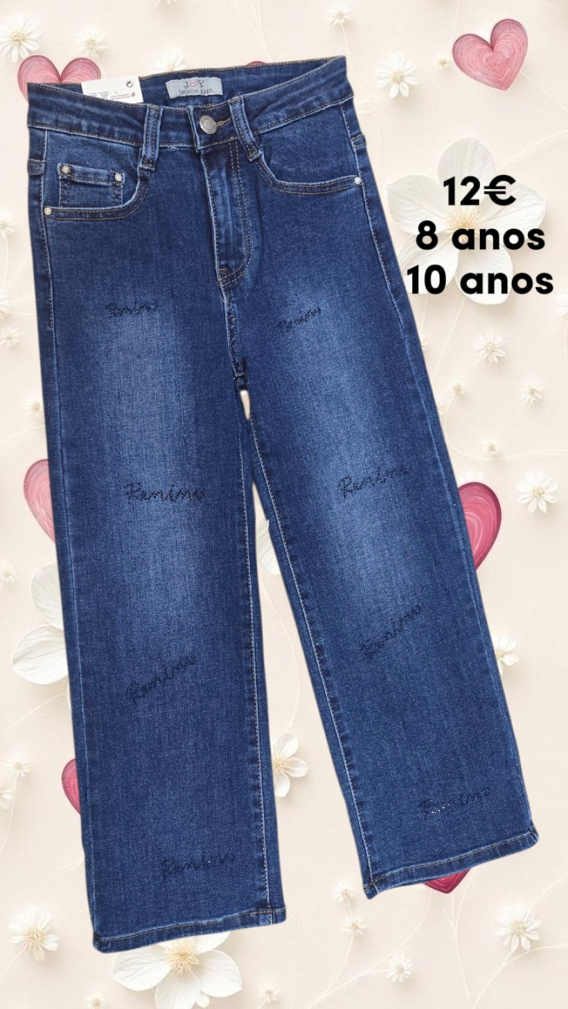 1075 CALÇA DE GANGA MENINA