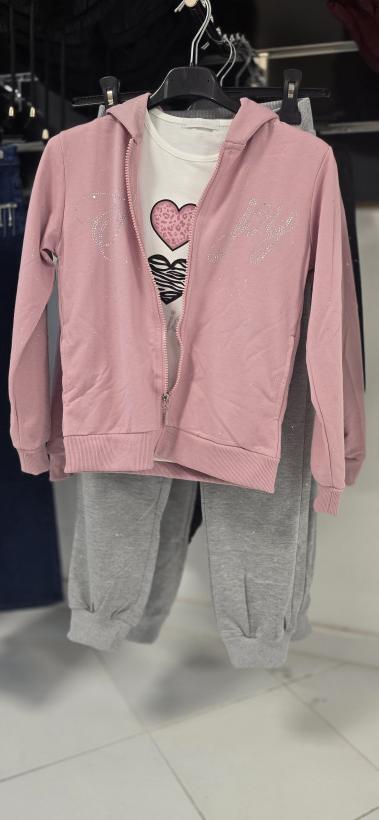 1068 CONJUNTO MENINA TRÊS PEÇAS