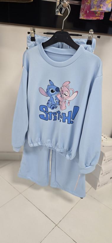 1084 CONJUNTO DUAS PEÇAS STITCH MENINA