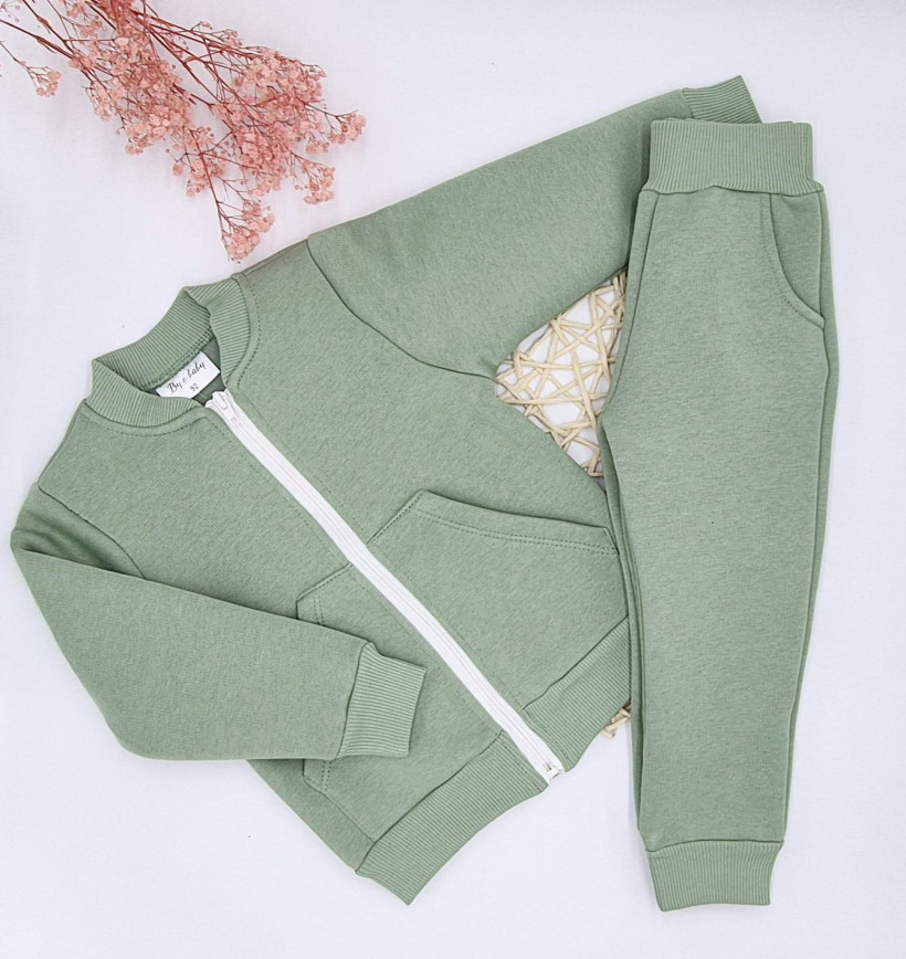 DRES OCIEPLANY SZAŁWIA - SPODNIE + BOMBERKA BY O BABY 