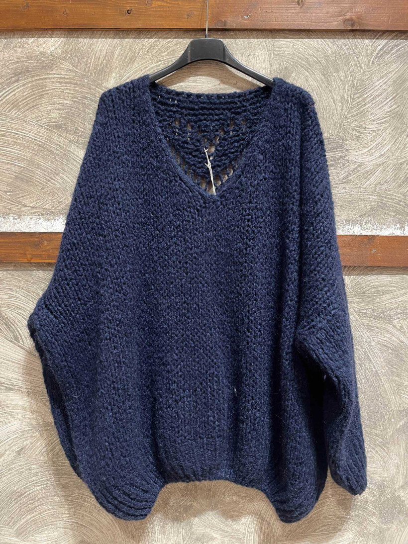 1 ARTICLE ACHETE, LE 2E A -50% Pull grosse maille cœur TU 40/50+