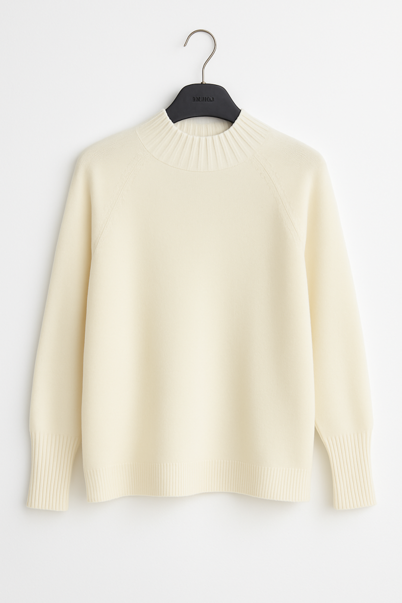 Sweter półgolf brązowy 1579