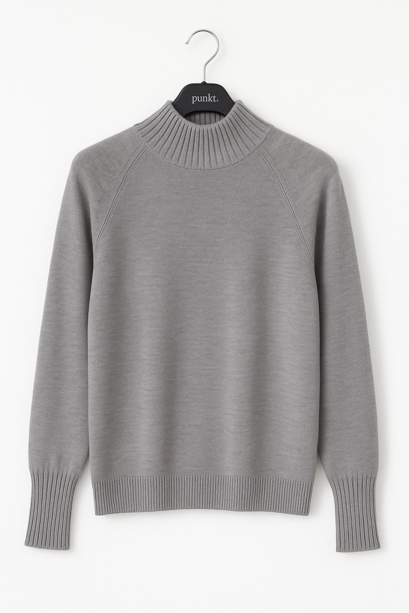 Sweter półgolf szary 1579