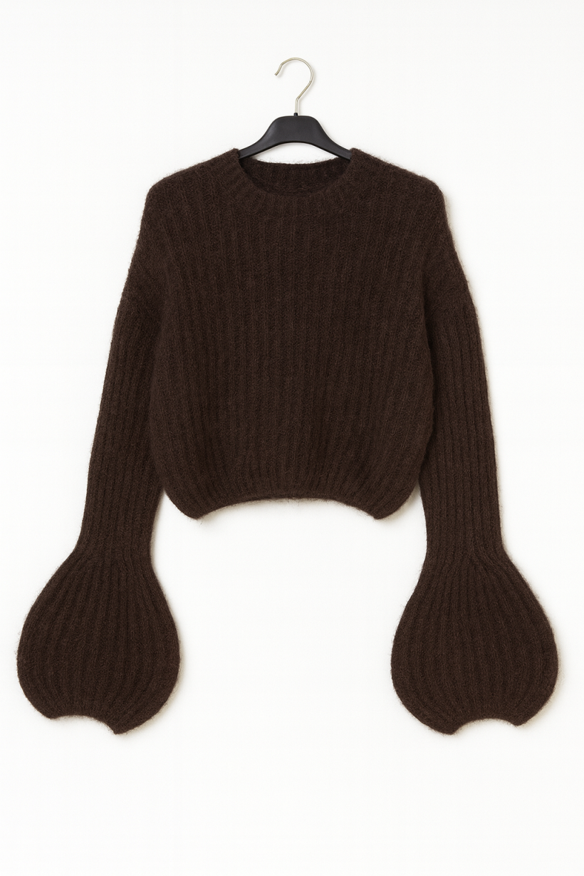 Sweter moher czekolada 1856