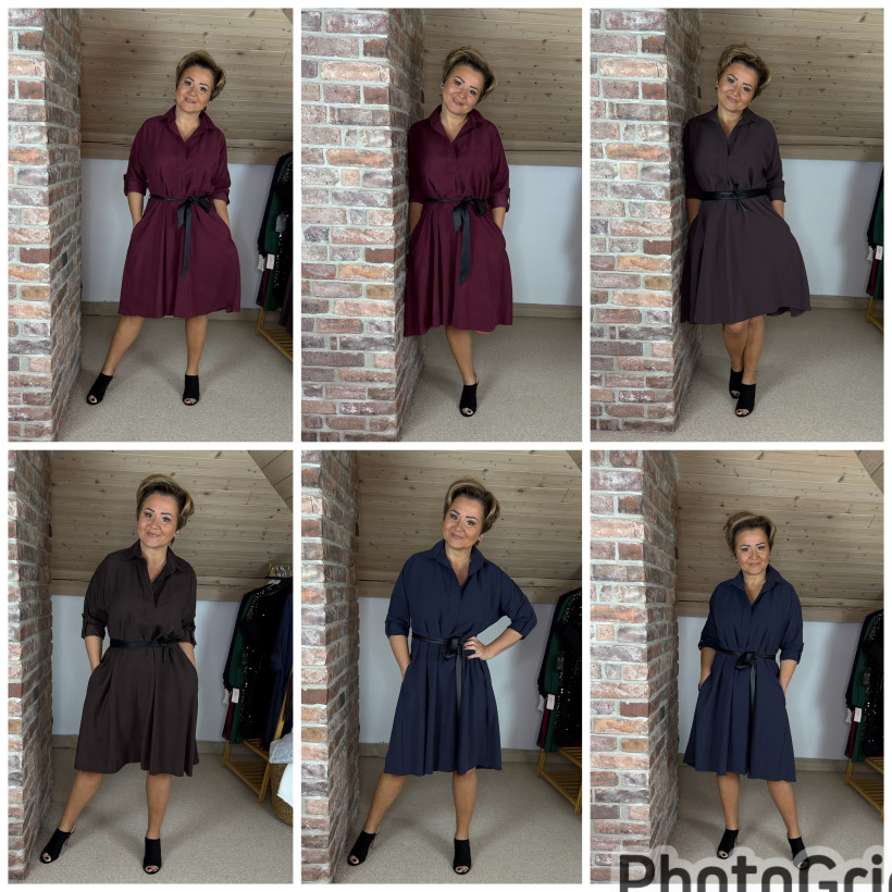 Sukienka z paskiem od Polskiego producenta