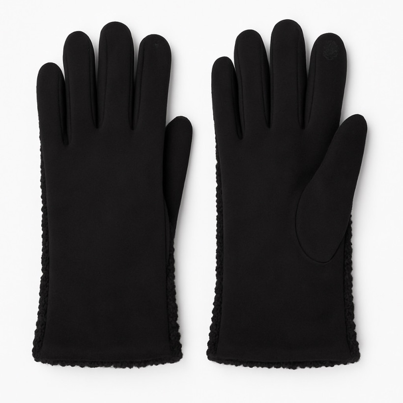 Rękawiczki baranek czarne 4989