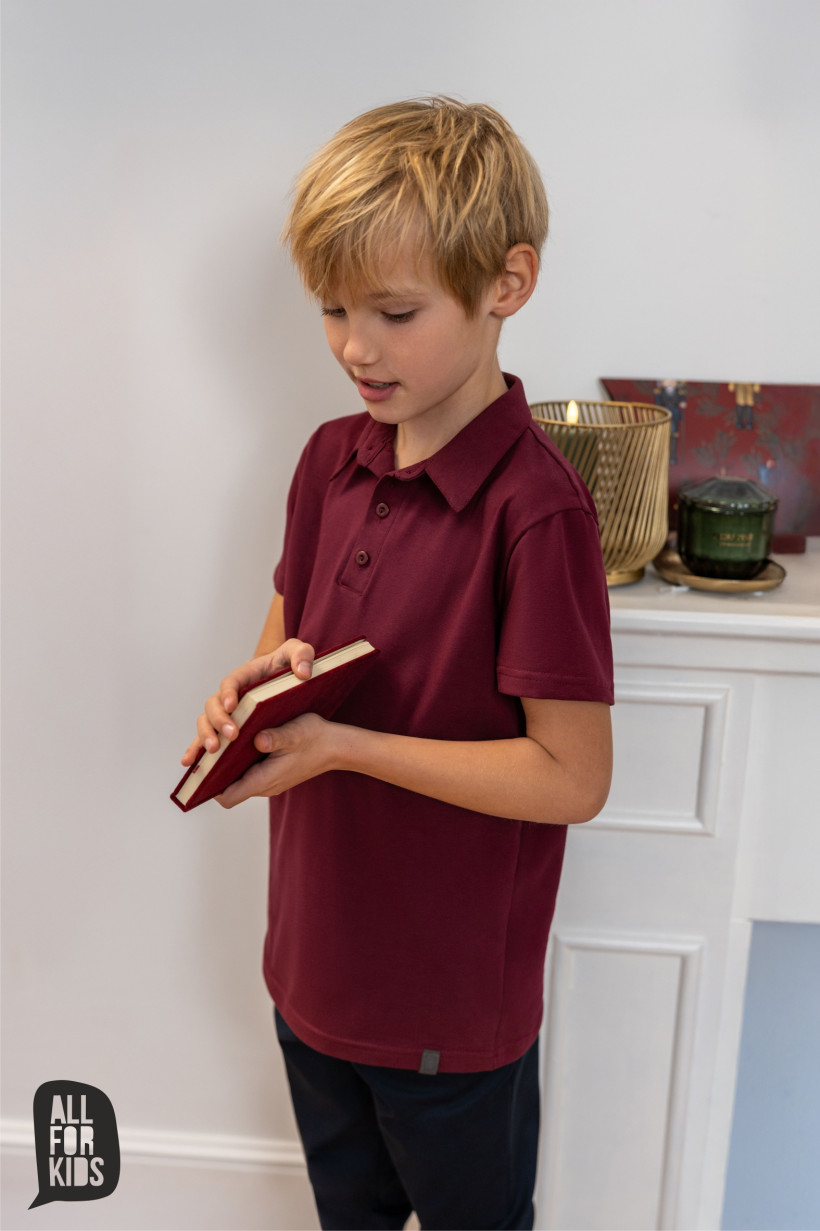 KOSZULKA POLO BORDO AFK