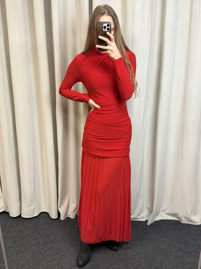 Sukienka długa plis 