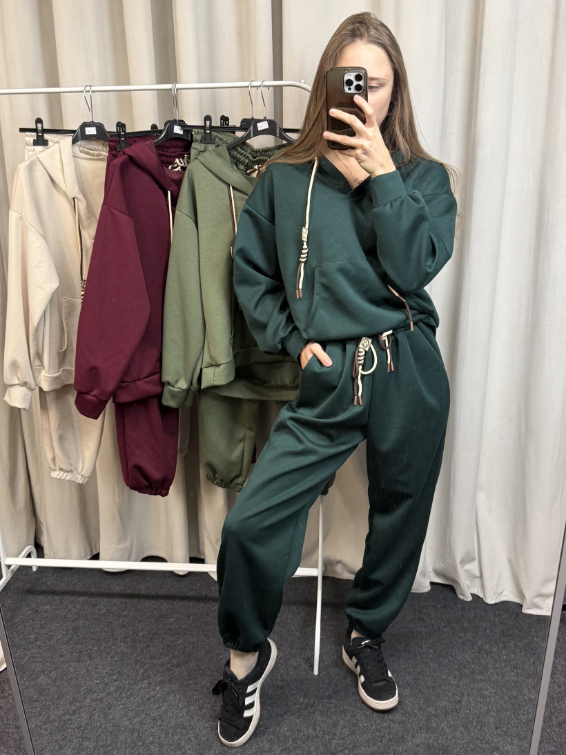 Komplet bluza z wiązaniem dres 