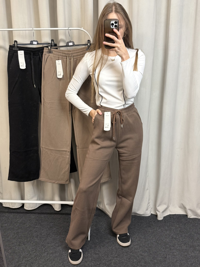 Spodnie dresowe wysoki stan