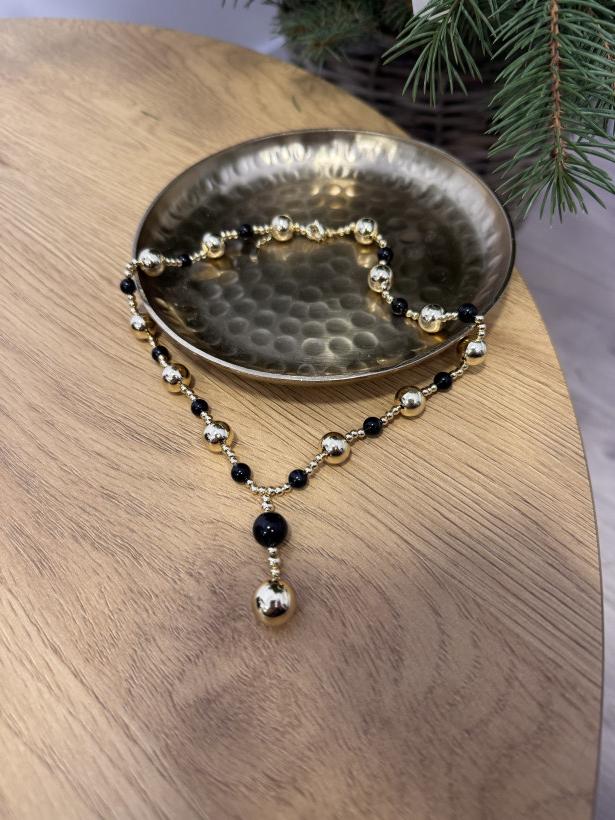 NASZYJNIK GOLD&BLACK