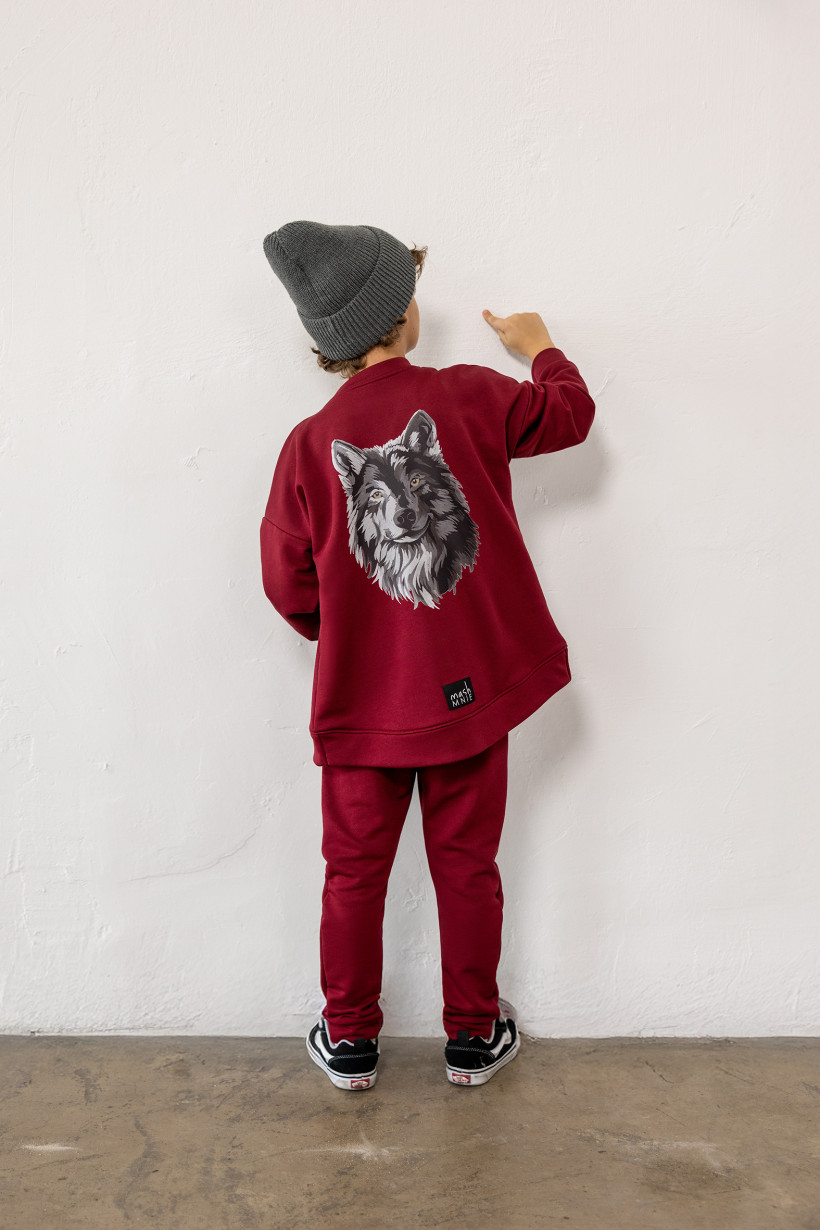 BLUZA BOMBERKA BORDO MASH MNIE