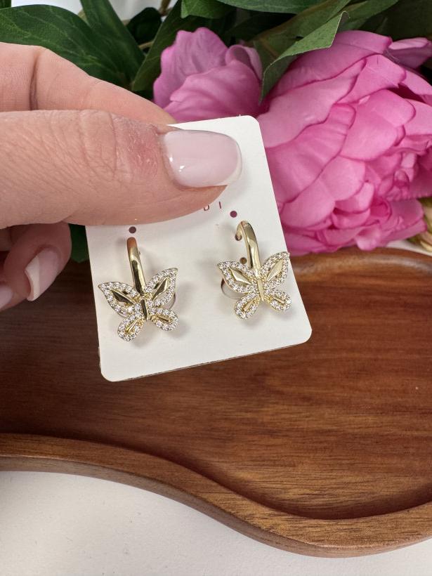Kolczyki motyle 13705 S