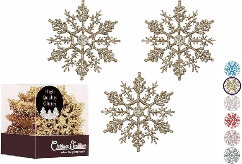 Śnieżynki Ozdoba na choinkę 28szt.