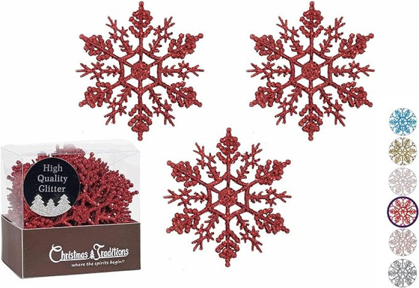 Śnieżynki ozdoba na choinkę 28szt.