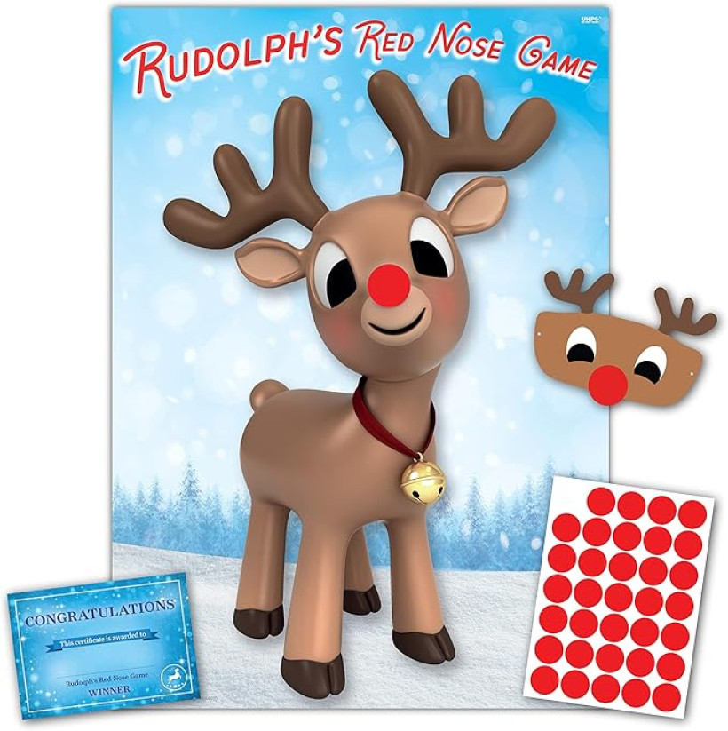 Gra przypnij nos Rudolfowi