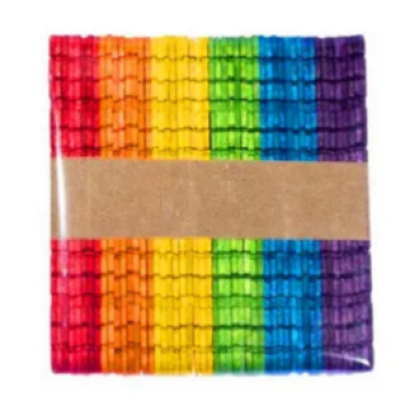 Patyczki kreatywne konstrukcyjne dpCraft kolorowe 11.5cm, 50szt