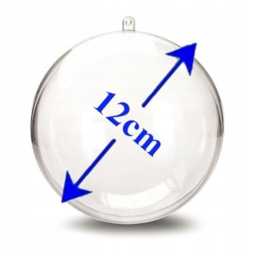 Komplet 5 szt Bombek Akrylowych 12 cm