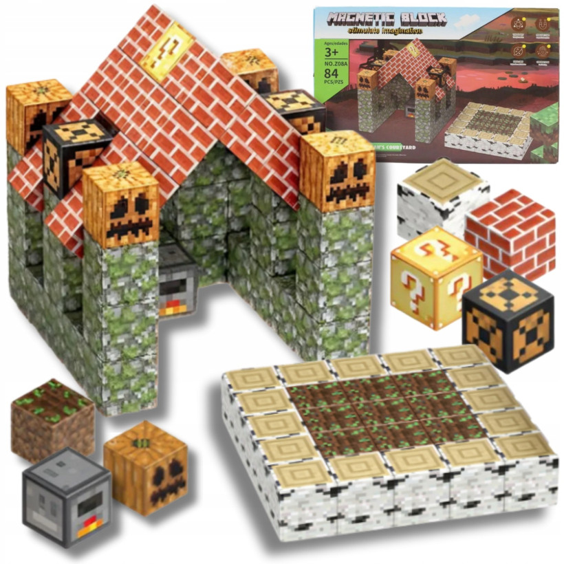Klocki Magnetyczne 84el.