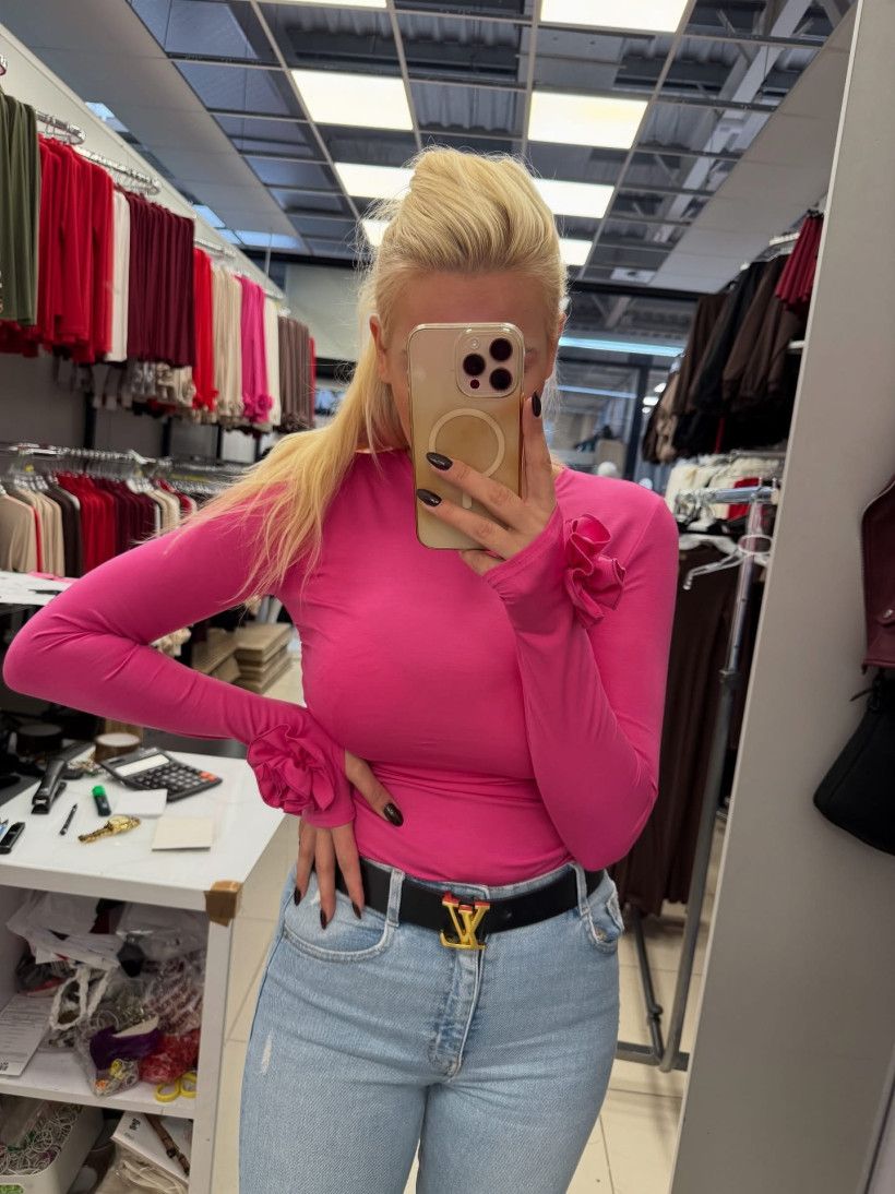 Bluzka Gold Lady Rose róż 