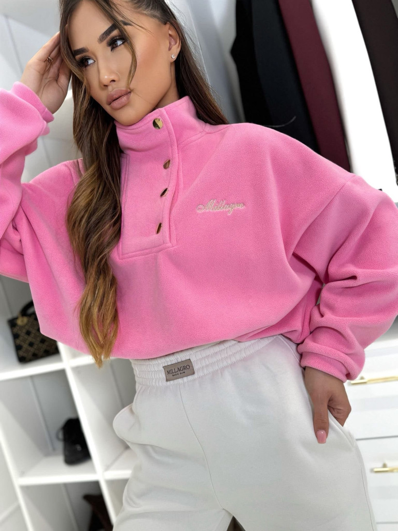 Bluza polar Millagro cukierkowy róż 